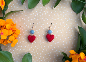 Red | Blue Mini Heart drop