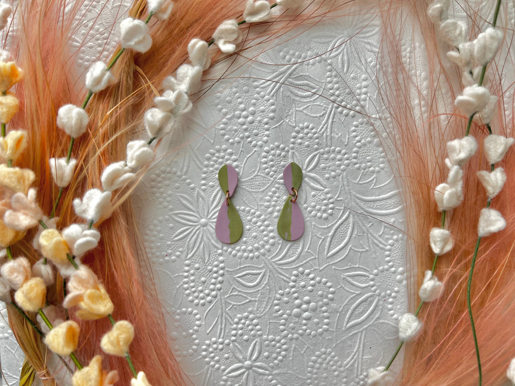 Mini Split Dangles | Sage - Lavender