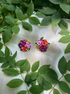 Large floral stud